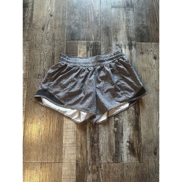 Lululemon Hotty Hot Short II *Long 4" Heather Lux Multi Black Size 8 - Picture 3 of 5